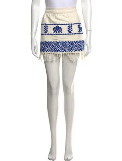 Pre-owned Calypso St Barth Graphic Print Mini Skirt In Multicolor