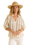 Calypso St Barth Calypso St. Barth Harper Top In Beige