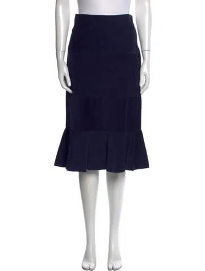 Pre-owned Calypso St Barth Knee-length Skirt In Blue