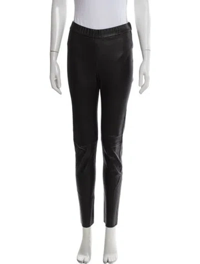 Pre-owned Calypso St Barth Lamb Leather Skinny Leg Pants In Multi