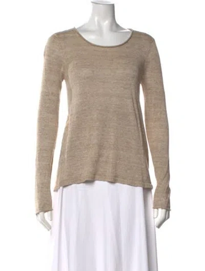Pre-owned Calypso St Barth Linen Crew Neck Sweater In Neutral
