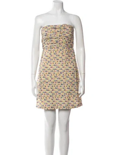 Pre-owned Calypso St Barth Linen Mini Dress In Multi