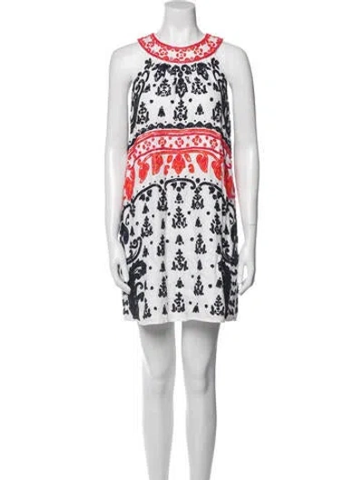 Pre-owned Calypso St Barth Linen Mini Dress In White