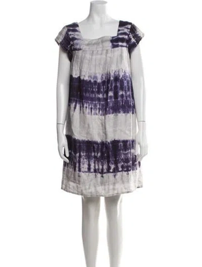 Pre-owned Calypso St Barth Linen Mini Dress In White