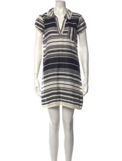 Pre-owned Calypso St Barth Linen Mini Dress In White