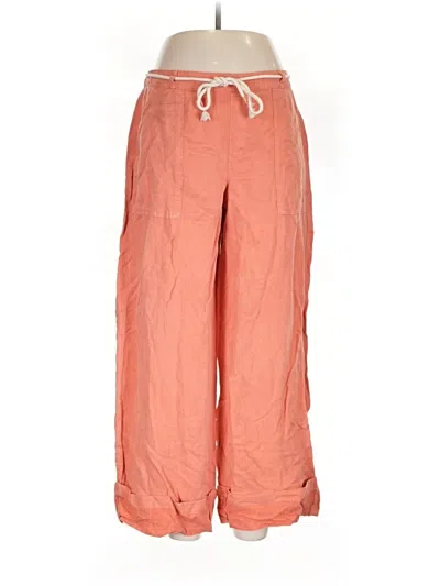 Pre-owned Calypso St Barth Linen Pants In Orange