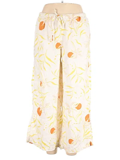 Pre-owned Calypso St Barth Linen Pants In Yellow