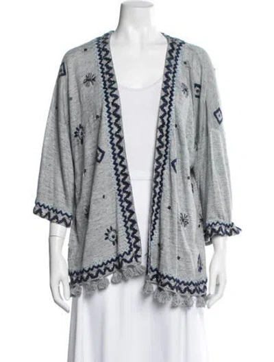 Pre-owned Calypso St Barth Linen Patterned Jacket In Multi