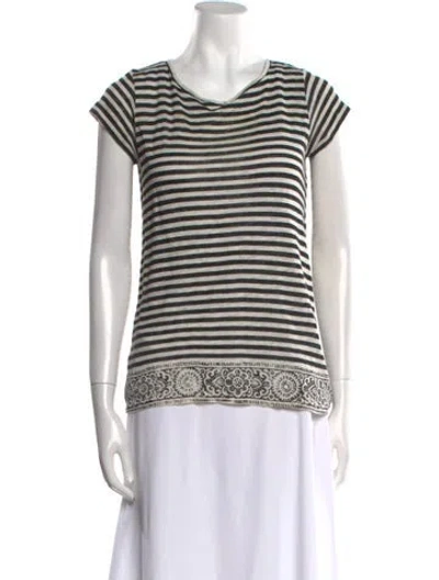 Pre-owned Calypso St Barth Linen Striped T-shirt In Multi