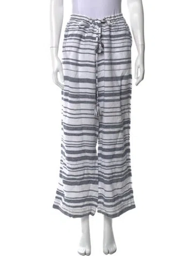Pre-owned Calypso St Barth Linen Wide Leg Pants In Multicolor