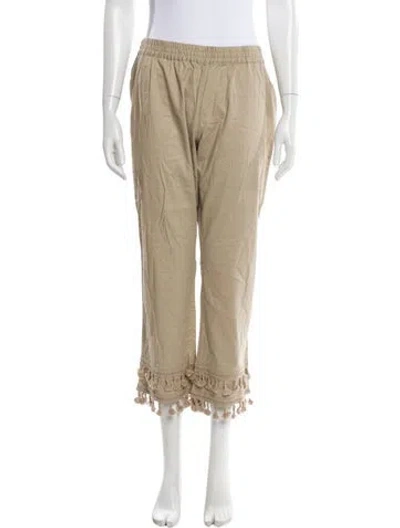 Pre-owned Calypso St Barth Linen Wide Leg Pants W/ Tags In Neutral