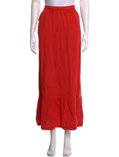 Pre-owned Calypso St Barth Long Skirt In Orange