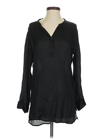 Pre-owned Calypso St Barth Long Sleeve Blouse In Black
