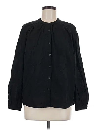 Pre-owned Calypso St Barth Long Sleeve Blouse In Black