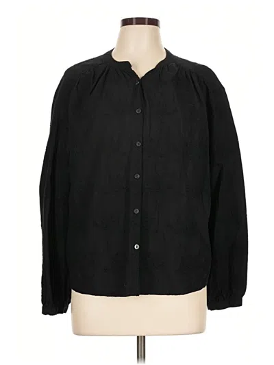 Pre-owned Calypso St Barth Long Sleeve Blouse In Black