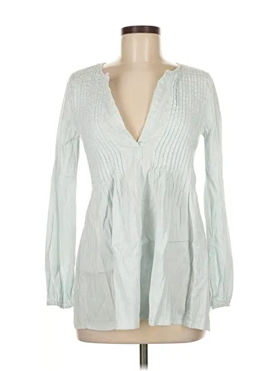 Pre-owned Calypso St Barth Long Sleeve Blouse In Gray