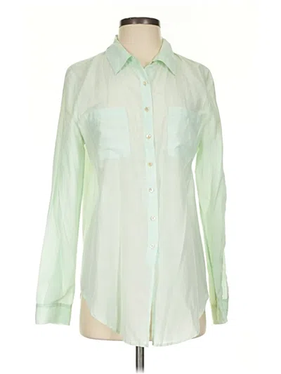 Pre-owned Calypso St Barth Long Sleeve Blouse In Green
