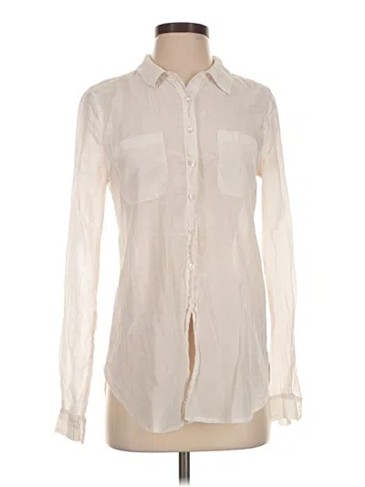Pre-owned Calypso St Barth Long Sleeve Blouse In Ivory