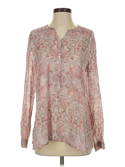 Pre-owned Calypso St Barth Long Sleeve Blouse In Pink