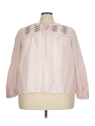 Pre-owned Calypso St Barth Long Sleeve Blouse In Pink