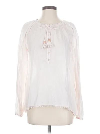 Pre-owned Calypso St Barth Long Sleeve Blouse In White