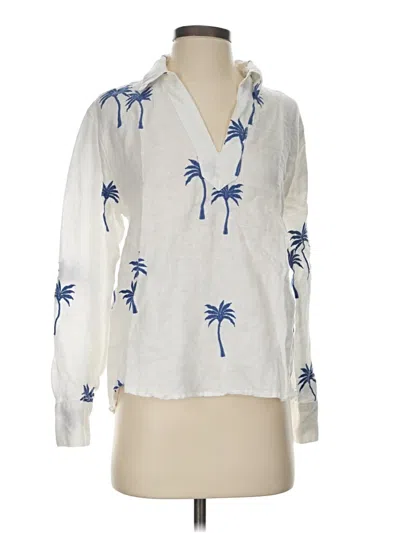 Pre-owned Calypso St Barth Long Sleeve Blouse In White