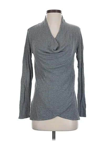 Pre-owned Calypso St Barth Long Sleeve Top Gray Cowl Neck Tops