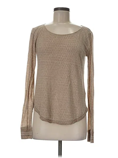 Pre-owned Calypso St Barth Long Sleeve T-shirt In Brown