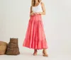 Calypso St Barth Lourdes Parachute Skirt In Coral