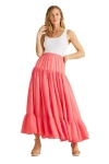Calypso St Barth Calypso St. Barth Lourdes Skirt In Coral