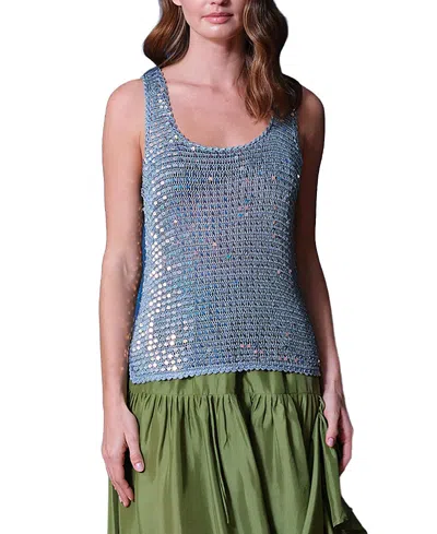 Calypso St Barth Lucia Top In Blue