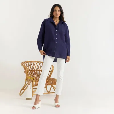 Calypso St Barth Marlow Top In Blue