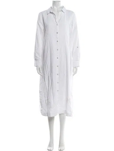 Pre-owned Calypso St Barth Midi Length Dress In White