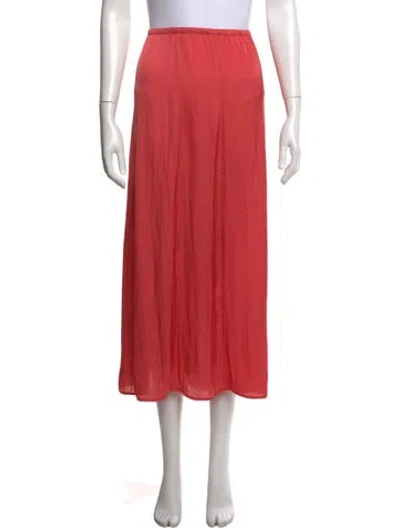 Pre-owned Calypso St Barth Midi Length Skirt In Red