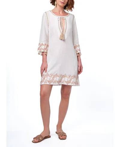 Calypso St Barth Nina Tunic Dress In White