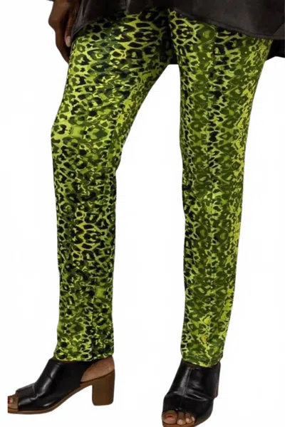 Calypso St Barth Ombre Print Pants In Leopard In Green