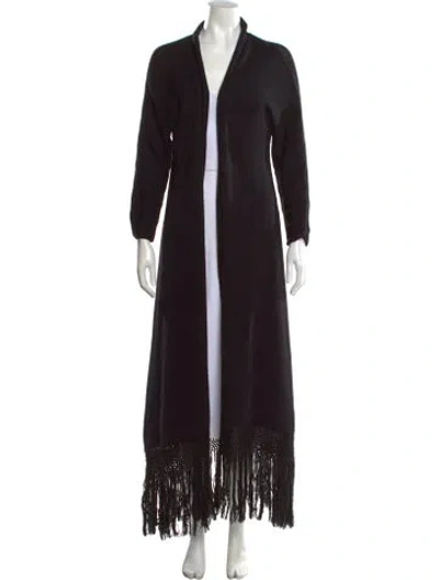 Pre-owned Calypso St Barth Open Front Sweater In Black