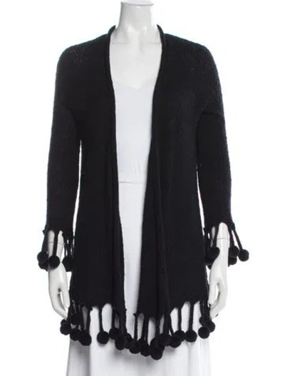 Pre-owned Calypso St Barth Open Front Sweater In Black/blue