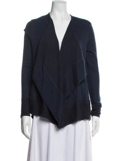 Pre-owned Calypso St Barth Open Front Sweater In Blue