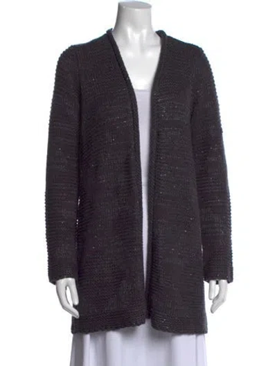 Pre-owned Calypso St Barth Open Front Sweater In Blue