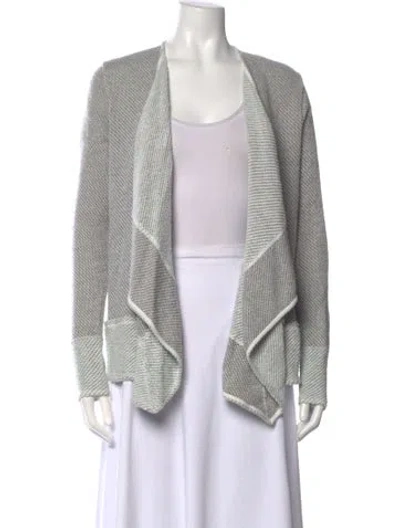 Pre-owned Calypso St Barth Open Front Sweater In Grey