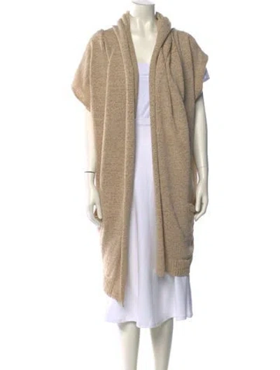 Pre-owned Calypso St Barth Open Front Sweater In Neutral