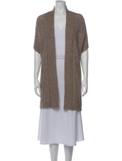 Pre-owned Calypso St Barth Open Front Sweater In Neutral