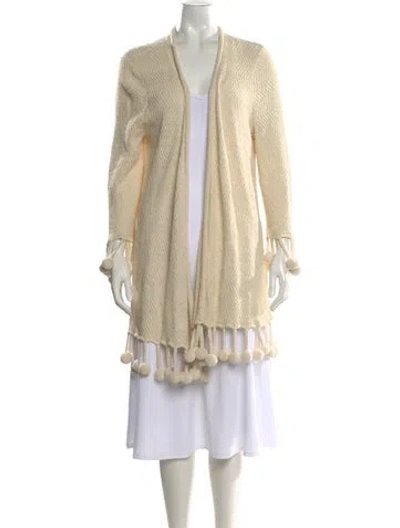 Pre-owned Calypso St Barth Open Front Sweater In Neutral