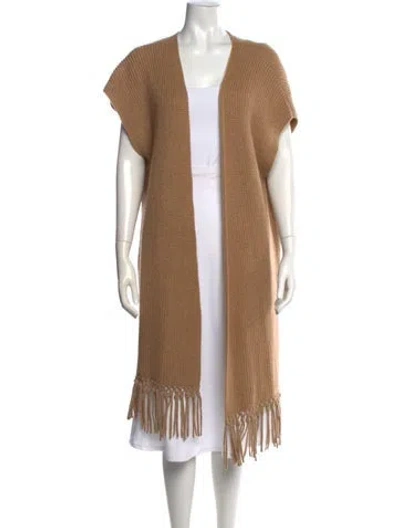 Pre-owned Calypso St Barth Open Front Sweater In Neutral