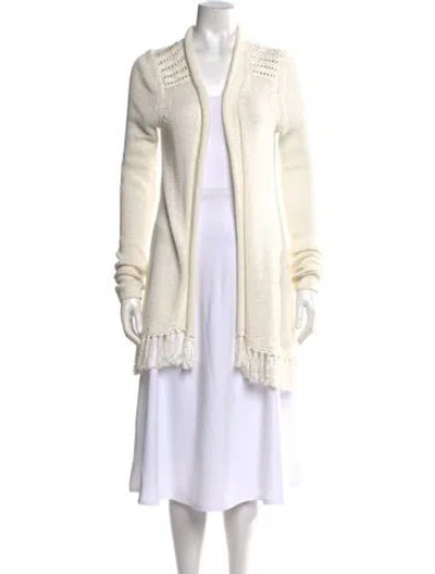 Pre-owned Calypso St Barth Open Front Sweater In Neutrals