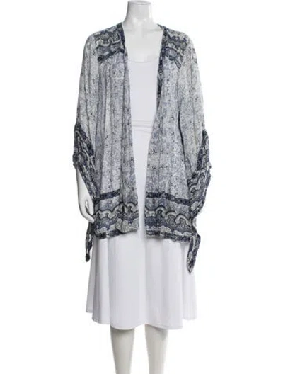 Pre-owned Calypso St Barth Paisley Print Jacket In Blue