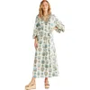 Calypso St Barth Paloma Kaftan In French Spring Blue