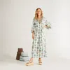 Calypso St Barth Paloma Kaftan In French Spring Blue