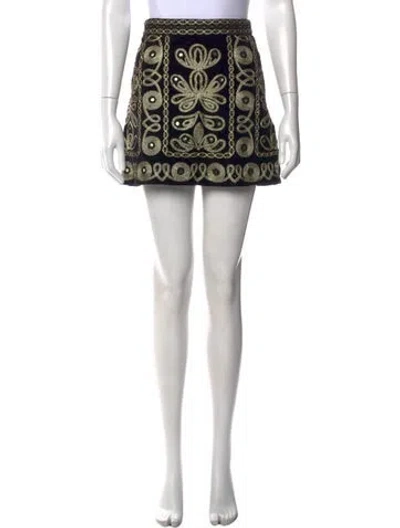 Pre-owned Calypso St Barth Patterned Mini Skirt In Multi